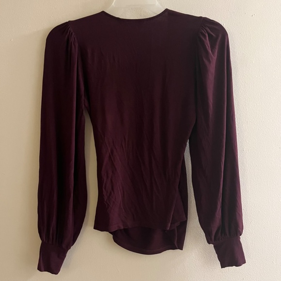 BODEN women Top long sleeve crossover faux wrap V neck Medium (10) - Picture 2 of 10